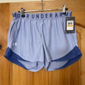 Under Armour Women's periwinkle Play Up 3.0 Running Shorts